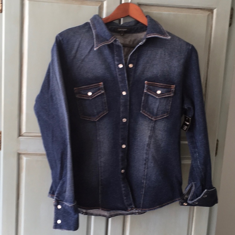 Karen Kane denim shirt